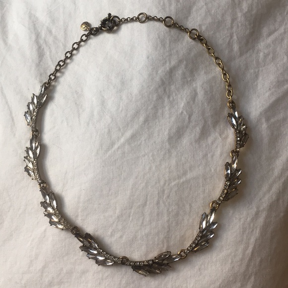 J. Crew Jewelry - J.crew brass floral winged in crystal